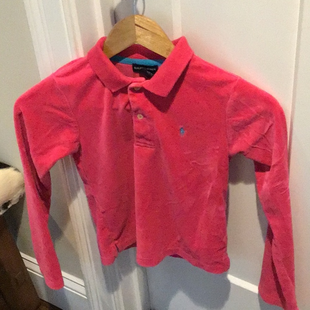 Long sleeve velour shirt